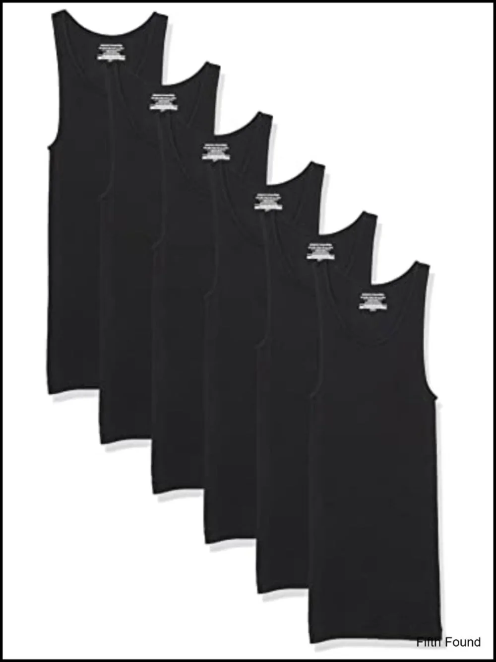 Slim Fit Cotton Tank Undershirts Pack of 6 Lightweight Breathable